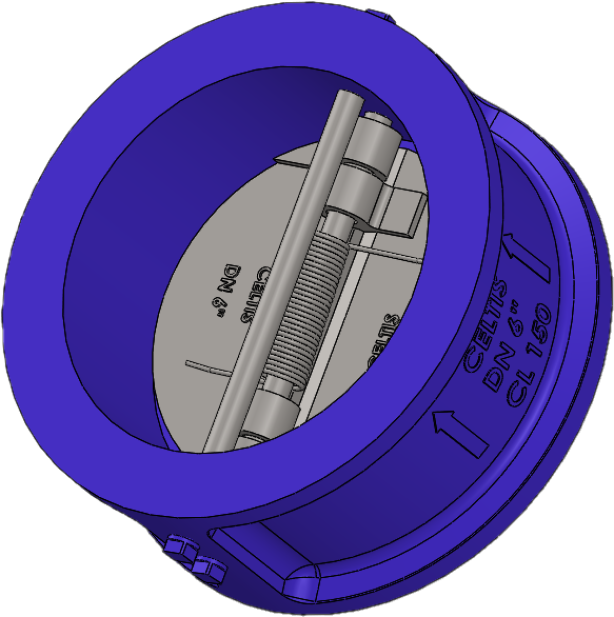 Válvula de Retenção Dupla Portinhola