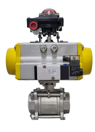 Válvula Esfera Tripartida Base ISO